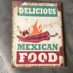 Delicious Mexican Food Sign